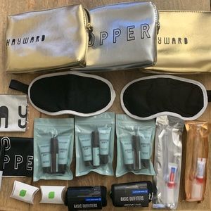 SOLD - Set of 3 Travel Bags and Travel Toiletries